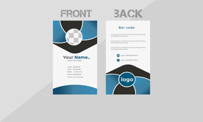 Creative  Stylish Id Card Design Template. 