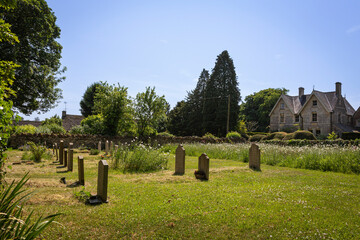Graves in an English Cemetery
