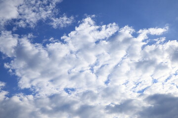 blue sky with white clouds