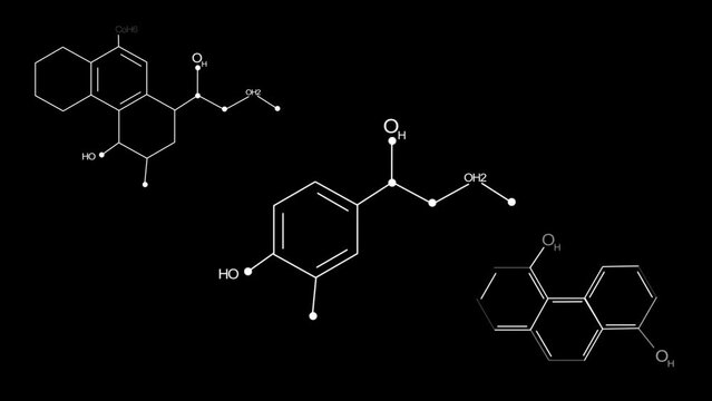 Digital HUD benzene, suitable for use in hud and sci-fi projects