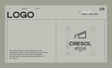 Brand identity guideline template to create visual identity of your company