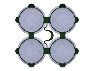 PP Plastic Can Carrier (4-pack) 3D model