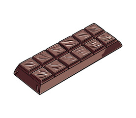 Chocolate bar sweet snack stack