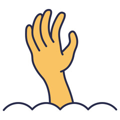 zombie hand illustration