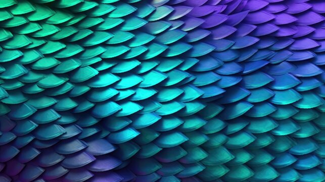 Background Textured Gradient: An abstract image with a smooth gradient from purple to teal interspersed with textured brushstrokes - generative AI