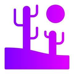 cactus gradient icon