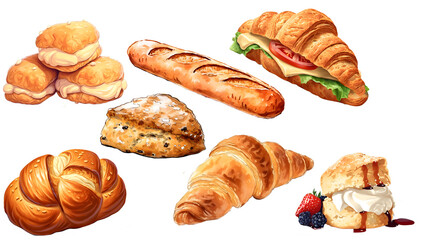 bread collection. generative ai	