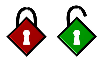 Playing card shape padlock icon