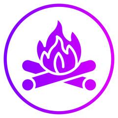campfire gradient icon