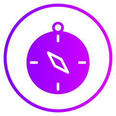 compass gradient icon