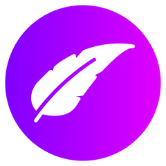 feather gradient icon