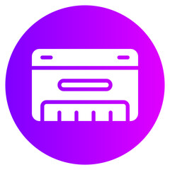 harmonica gradient icon