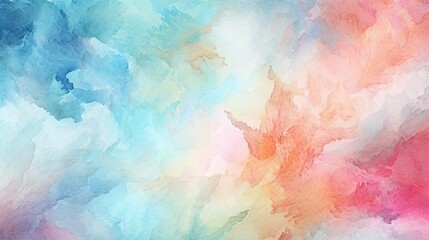 Abstract Watercolor Mix: Colorful Paint Splashes on Artistic Ink Background Wallpaper. Generative AI