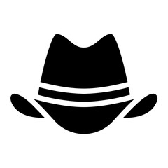 cowboy hat glyph icon