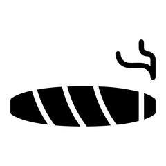 cigar glyph icon