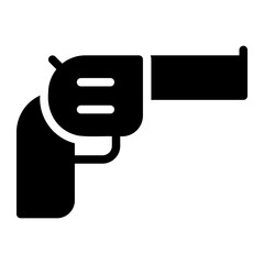 revolver glyph icon