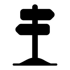 signpost glyph icon