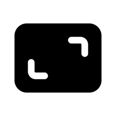 resolution glyph icon