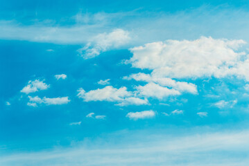Cloudscape - Blue sky and white clouds, Sky cloud clear.Banner.