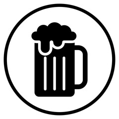 beer glyph icon