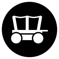 carriage glyph icon