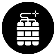 dynamite glyph icon