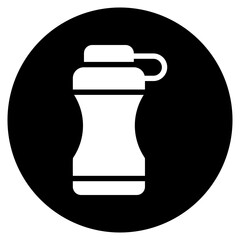 water bottle glyph icon