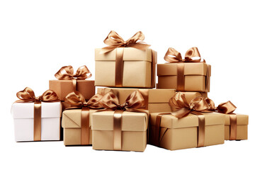 gift boxes, isolated on white background PNG