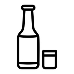 whiskey line icon