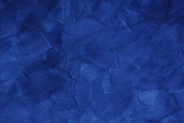 Electric blue textured material pattern on full frame background.