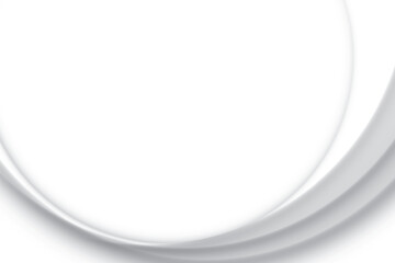 Abstract  white and gray color, modern design background with geometric round shape. Vector illustration.