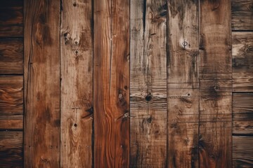 Naklejka premium Wood plank background image photo of wooden board. Generative AI