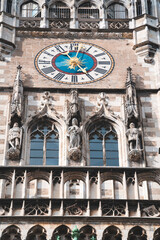 Obraz premium Portions of the Marienplatz public square in Munich
