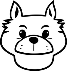 Lion Animal Face Illustration