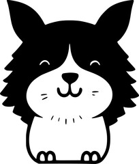 Cute Animal Face With Smile