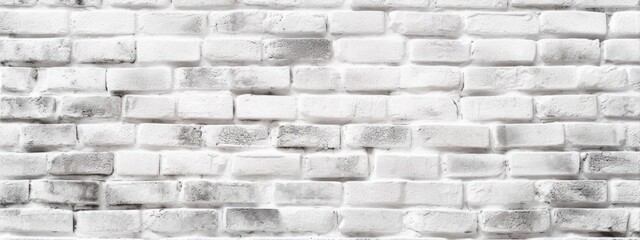 Obraz premium White brick wall texture in minimalist style. Generative AI