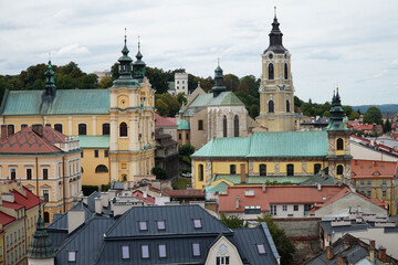 View of Przemysl from the observation deck of the instrument museum. Poland.      - obrazy, fototapety, plakaty