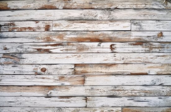 White Wood plank background image photo of wooden board. Generative AI