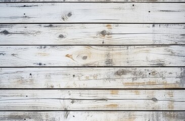 Obraz na płótnie Canvas White Wood plank background image photo of wooden board. Generative AI