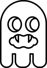 ghost icon is haunting. horror and halloween