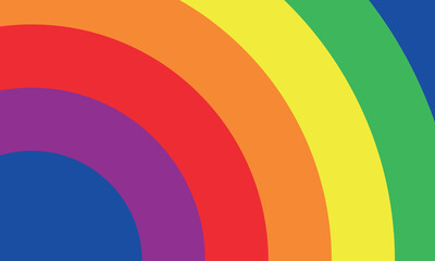 Obraz premium Primary Circles colors are blue, red, yellow. Secondary colors are purple, orange, green.