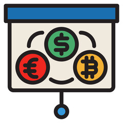 presentation colorline style icon