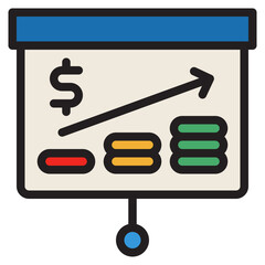 presentation colorline style icon