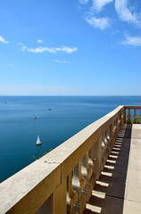 Terrace overlooking the sea