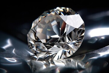 Flawless Diamond Close-up -ai generated