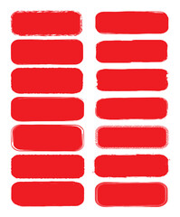 Label brush stroke red color.