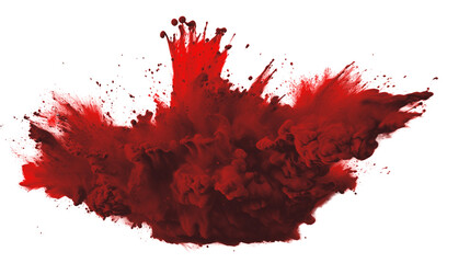 Dark red rainbow smoke paint explosion, color fume powder splash, motion of liquid ink dye in water, AI generated image
