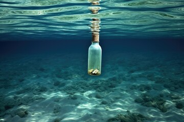 Message in a Bottle at Sea -ai generated