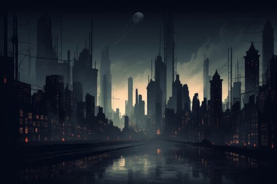 Gotham City At Night Images – Browse 987 Stock Photos, Vectors, and Video |  Adobe Stock