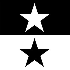 black and white star icon